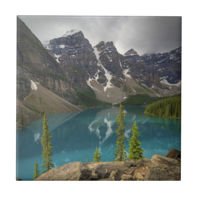 Azulejo De Cerâmica Moraine Lake Canada (Frente)