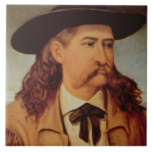 Azulejo De Cerâmica Mordomo "Bill selvagem" Hickok de James (1837-76)