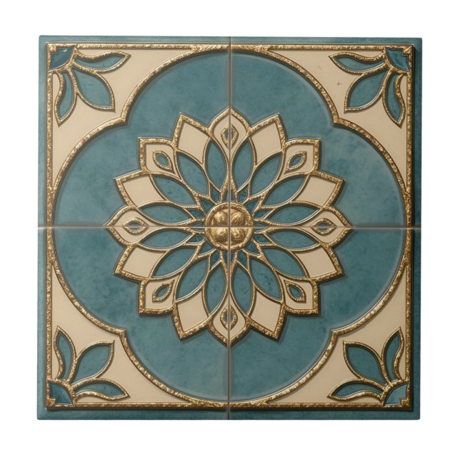 Azulejo De Cerâmica Moroccan Ceramic Tile – Decorative Home Décor  (Frente)