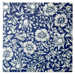 Azulejo De Cerâmica Morris - Blue Mallow