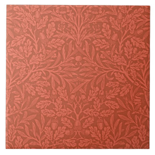 Azulejo De Cerâmica Morris - Bolotas e Folhas de Oak,