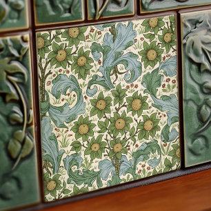 Azulejo De Cerâmica Morris Dearle Art Nouveau Floral Victorian Repro