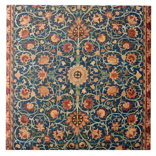 Azulejo De Cerâmica Morris - Holland Park, design de tapetes antigos (Frente)
