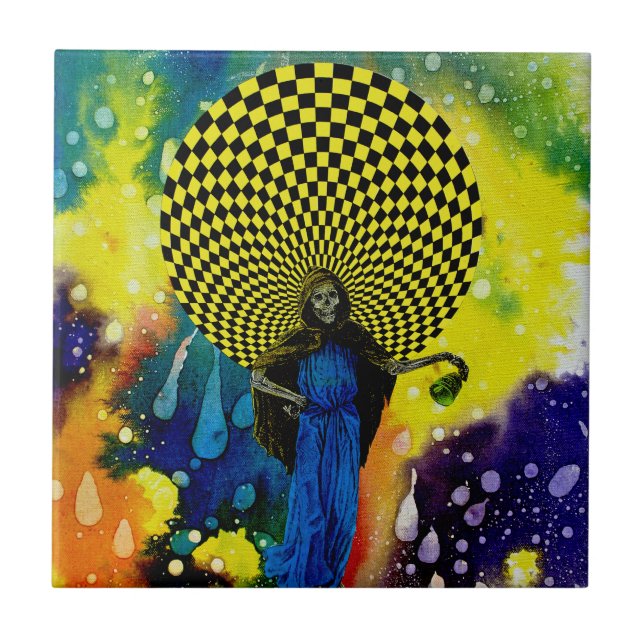 Azulejo De Cerâmica Morte por Michael Moffa (Frente)