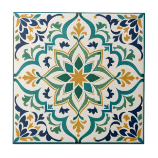 Azulejo De Cerâmica Mosaico Andaluz Argelino Luxo Geométrico