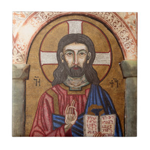 Azulejo De Cerâmica Mosaico Antigo de Jesus