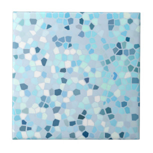 Azulejo De Cerâmica Mosaico Azul