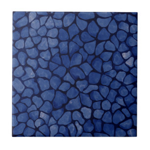 Azulejo De Cerâmica Mosaico Azul Escuro