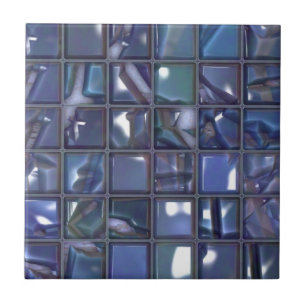 Azulejo De Cerâmica Mosaico azul moderno