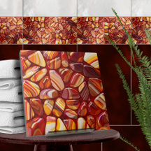 Mosaico das pedras de Agate e Carnelian