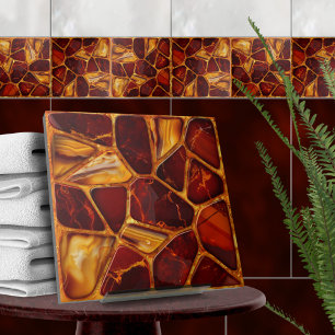 Azulejo De Cerâmica Mosaico das pedras de Agate e Carnelian