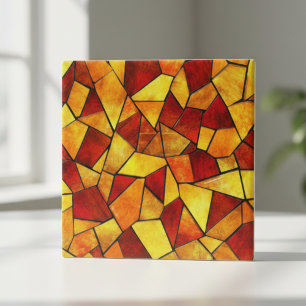 Azulejo De Cerâmica Mosaico de Vidro Colorido Outono Embrasa