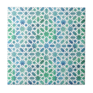 Azulejo De Cerâmica Mosaico espanhol da aguarela