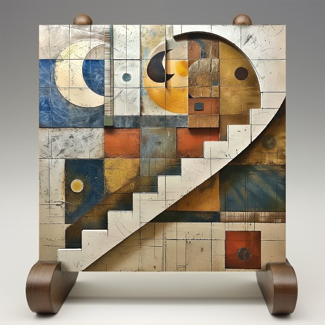 Azulejo De Cerâmica Mosaico Geométrico Celestial Harmony (Criador carregado)