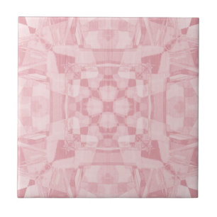 Azulejo De Cerâmica Mosaico gótico abstrato moderno do rosa da cruz d