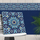 Azulejo De Cerâmica Mosaico marroquino Blues e ouro<br><div class="desc">Mosaico marroquino Blues e ouro</div>