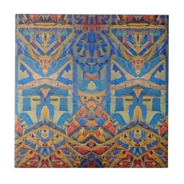 Azulejo De Cerâmica Mosaico marroquino multicolorido vermelho-vermelho