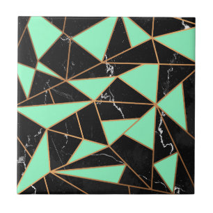 Azulejo De Cerâmica Mosaico negro marble