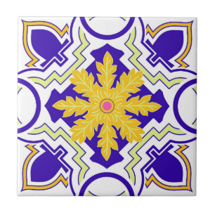Azulejo De Cerâmica Mosaico Rosa Português Mediterrâneo 