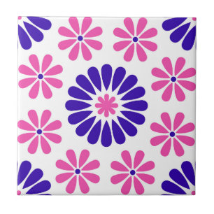 Azulejo De Cerâmica Mosaico Rosa Português Mediterrâneo