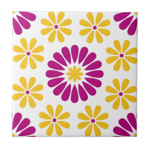 Azulejo De Cerâmica Mosaico Rosa Português Mediterrâneo