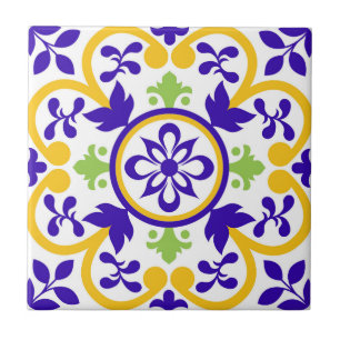 Azulejo De Cerâmica Mosaico Rosa Português Mediterrâneo 
