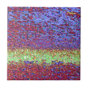 Azulejo De Cerâmica Mosaico roxo e amarelo