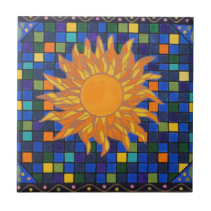 Azulejo De Cerâmica Mosaico Sun