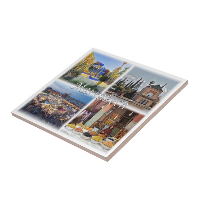 Azulejo De Cerâmica mosaico zMA017 MARRAKECH, Marrocos, África, (Lateral)