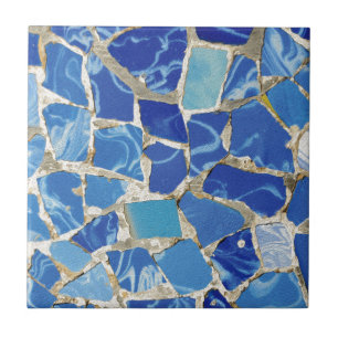 Azulejo De Cerâmica Mosaicos de Gaudi com um toque do óleo