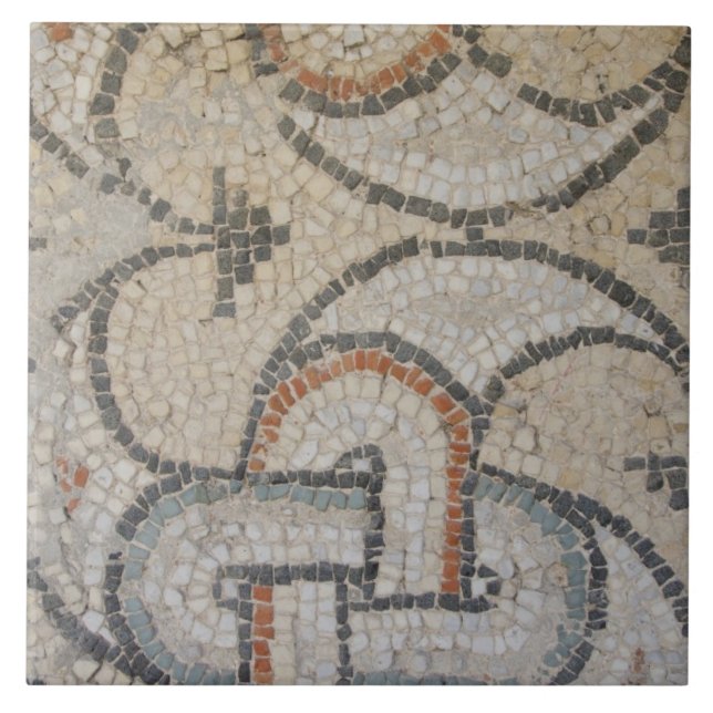 Azulejo De Cerâmica Mosaicos de Meydankapi, circa século IV D.C. (Frente)