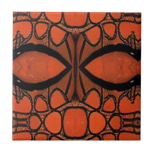 Azulejo De Cerâmica Mosaicos geométricos tribais, olhos abstrato cor d