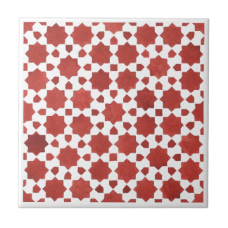 Azulejo De Cerâmica Mosaïque indienne rouge ITIMUD