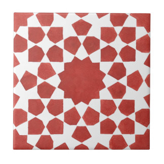 Azulejo De Cerâmica mosaïque marocaine rouge MAMLUK