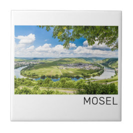 Azulejo De Cerâmica Moselle Loop Trittenheim Panorama Alemanha Souveni
