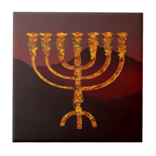 Azulejo De Cerâmica Moshe's Menorah