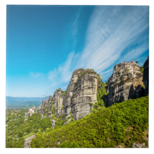 Azulejo De Cerâmica Mosteiros rochosos de Meteora, Grécia