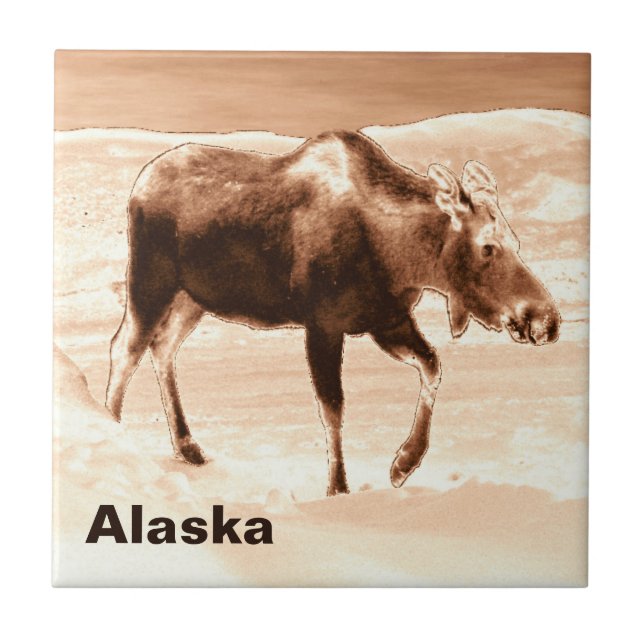 Azulejo De Cerâmica Mosto de chocolate de leite (Frente)