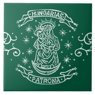 Azulejo De Cerâmica motif virgem medieval mary jesus