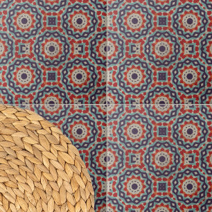 Azulejo De Cerâmica Motifs Geométricos Otomanos Com Distância Vibrante