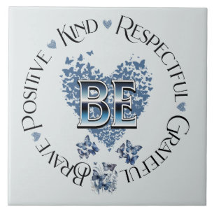 Azulejo De Cerâmica Motivação Inspirada no Planejador "BE"