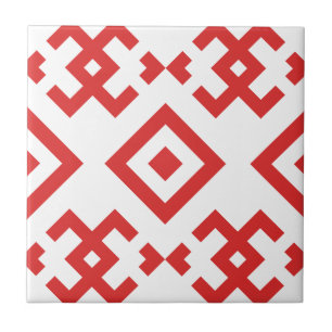 Azulejo De Cerâmica motivo simétrico geométrico tradicional inspirado 