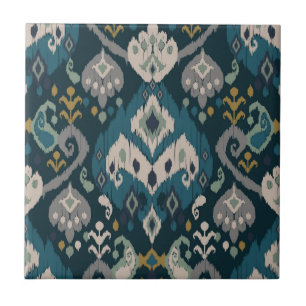 Azulejo De Cerâmica Motivos Africano boho paisley Floral padrão Ikat