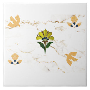 Azulejo De Cerâmica Motivos de arte deco no faux marble look