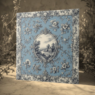 Azulejo De Cerâmica Motivos Florais Rústicos Country Tons Suaves Envel