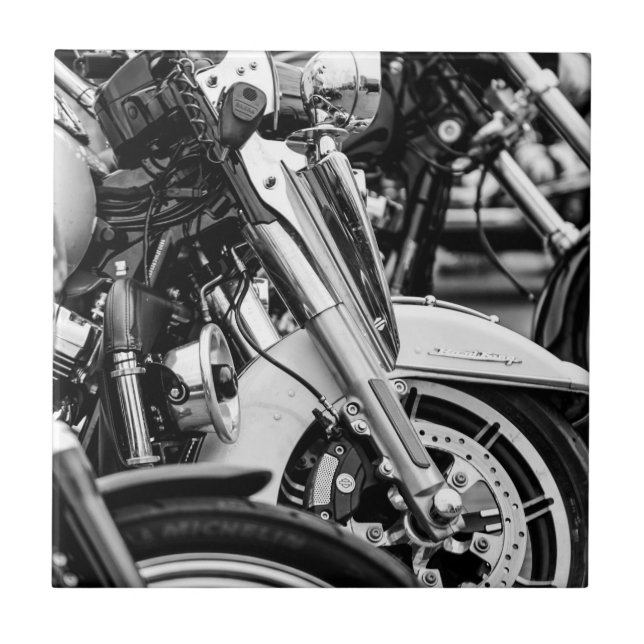 Azulejo De Cerâmica Motorciclista Biker Rider (Frente)