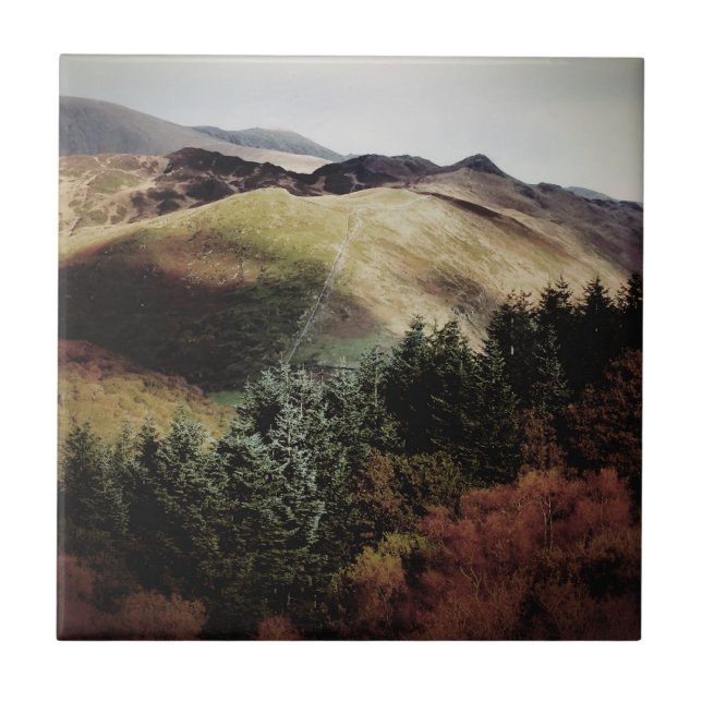 AZULEJO DE CERÂMICA  MOUNTAIN VIEWS OF WALES (Frente)