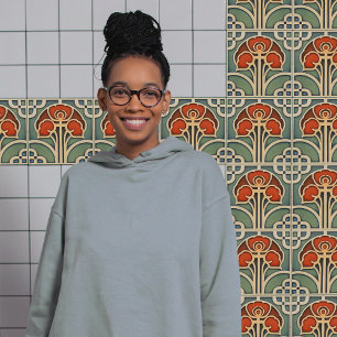 Azulejo De Cerâmica Movimento de Artesanatos de Artes de Flor do Sécul