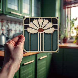 Azulejo De Cerâmica Movimento de Artesanatos de Artes de Flor do Sécul