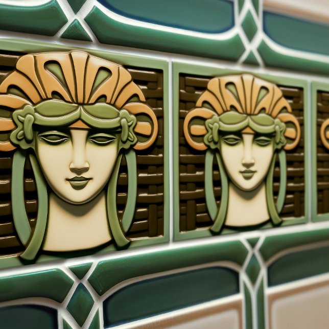 Azulejo De Cerâmica Movimento de Artesanatos de Artes de Simetria do A (Criador carregado)